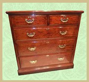 Victorian mahogany Heals chest