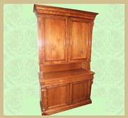 Victorian satin Birch bookcase