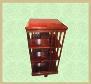 Edwardian mahogany large revolving bookcase