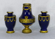 19th C French 3 Piece Garnitur