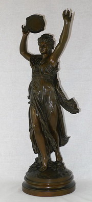 19th C French Bronze Dancing F