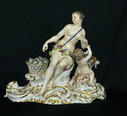 Decorative 19th C Dresden Figu