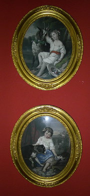 Delightful Pair Hand Coloured