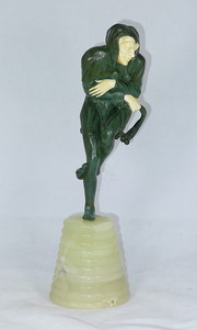 Unusual 1930s Bronze and Ivory