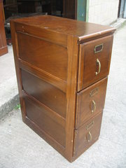 antique furniture mahogany three drawerfile cabi Mahogany three drawerfile cabi