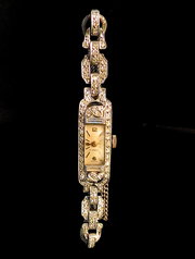 An Art Deco diamond set cockta
