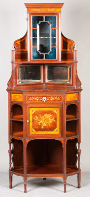 Inlaid Corner Cabinet