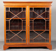 Inlaid Mahogany Bookcase