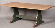 Large Solid Oak Refectory Tabl
