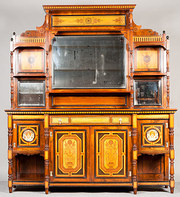 Victorian Marquetry Breakfront
