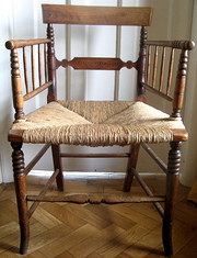 A 19th Century country oak cha