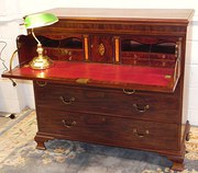 George III Solid Mahogany Secr