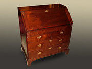 Antique red walnut Bureau