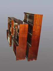 Three retro sectional bookcase