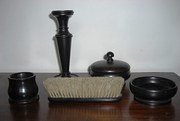 Antique five piece real Ebony
