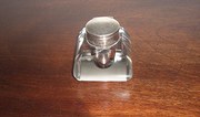 Antique glass  hallmarked silv