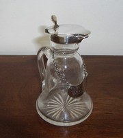 antique silver glass silver whisky no Antique glass silver Whisky no