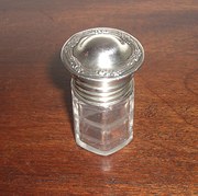 Antique silver lidded perfumes