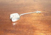 Antique solid silver Banjo pil