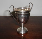 Hallmarked silver handled weig