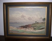 Landsea scape watercolour by W