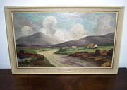 Oil painting by W J Houston Ir
