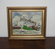 Painting of Steam Drifter at h