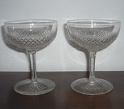 antique glass pair of victorian cham Pair of antique Victorian Cham