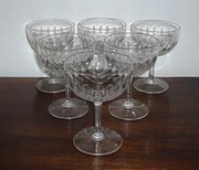 Six antique Victorian Champagn