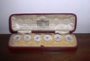 Six antique cased motherofpear