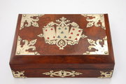 Victorian Walnut Card Box