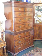 George III Mahogany chest-on-chest