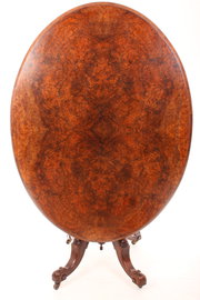 antique furniture burr walnut oval breakfast di Burr walnut oval breakfast di