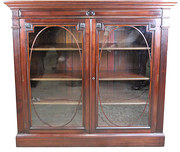 Edwardian mahogany glazed book