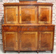 Large 19th century mahogany si