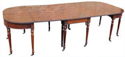 antique furniture large regency d end dining tab Large Regency D end Dining Tab