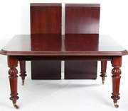 antique furniture large mahogany extending dinin Large mahogany extending dinin