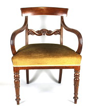 Late regency mahogany dining c