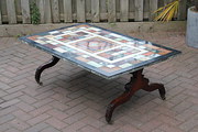 Marble specimin coffee table