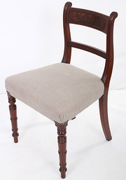 Set of 6 Regency mahogany bar