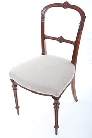 antique furniture set of 6 late victorian walnut Set of 6 late victorian walnut