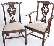 Set of 8 mahogany chipendale s