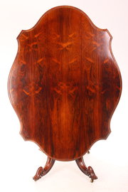 antique furniture shaped rosewood loo dining ta Shaped rosewood loo dining ta
