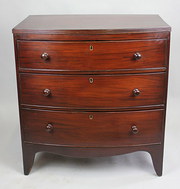 Small regency mahogany bow fro