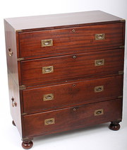 Victorian mahogany 2 piece mil