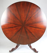 Victorian mahogany segmented t