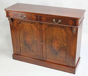 Victorian walnut marquetry chi