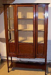 Inlaid Mahogany Display cabine