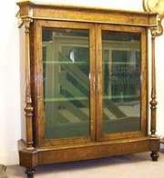 Inlaid Walnut Pier Cabinet