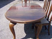 Oval Cabriole leg table